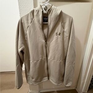 Under Armour Beige/Tan Full-Zip Hoodie Jacket